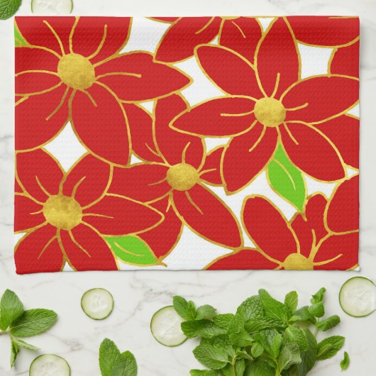 BLUME 2 GESCHIRRTUCH (Gefaltet)