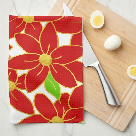 BLUME 2 GESCHIRRTUCH (Viertel Falte)