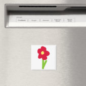 Blume 2 (Hot Pink) Magnet (In Situ (Geschirrspüler))