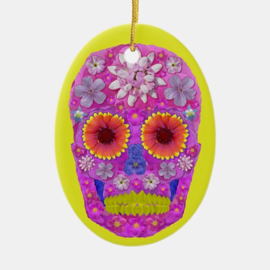 BLUME 2 KERAMIK ORNAMENT (Vorne)