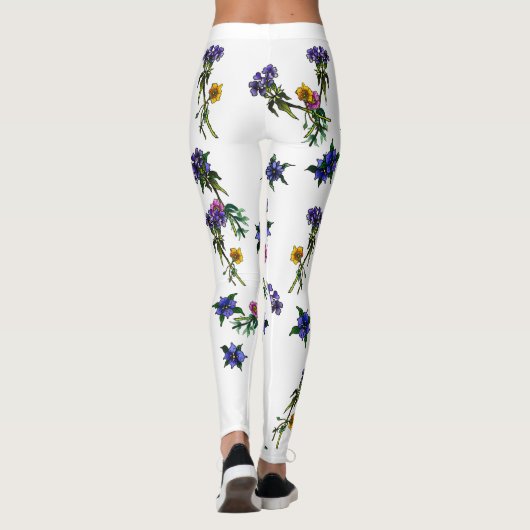 Blume #2 Leggings (Rückseite)