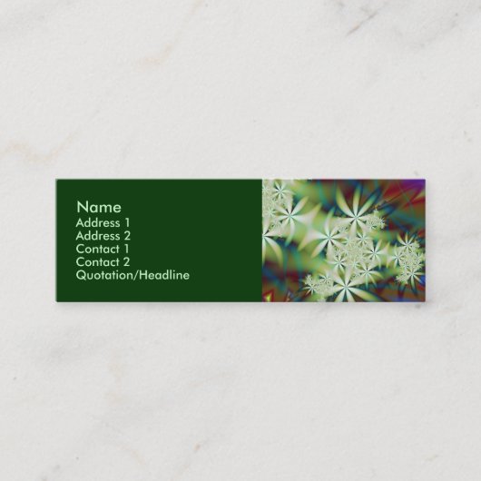 BLUME 2 MINI VISITENKARTE (Vorderseite)