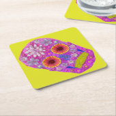 BLUME 2 RECHTECKIGER PAPPUNTERSETZER (angewinkelt)