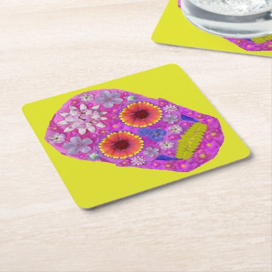 BLUME 2 RECHTECKIGER PAPPUNTERSETZER (angewinkelt)