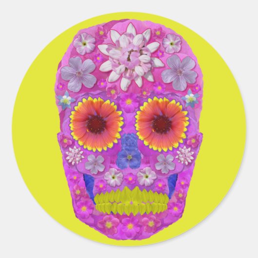 BLUME 2 RUNDER AUFKLEBER (Vorderseite)