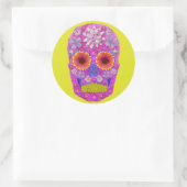 BLUME 2 RUNDER AUFKLEBER (Tasche)