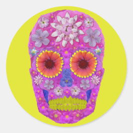 BLUME 2 RUNDER AUFKLEBER