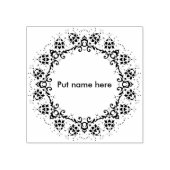 Blume 2 Silhouette Kunst Briefmarke Gummistempel (Prägung)