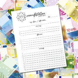 Blume 369 Manifestationsmethode, Anziehungsgesetz Notizblock