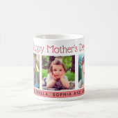 Blume 3 Fotos Korallentag Muttertag Kaffeetasse (Mittel)