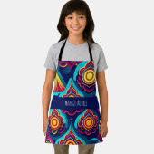 Blume 3D und Hills Regenbogenmuster Schürze (Insitu)