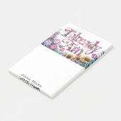 *~* Blume 4 BEREITS AM AP85 Manifesting Post-it Klebezettel (angewinkelt)