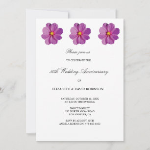 Blume 50 Jahre Hochzeitstag Einladung