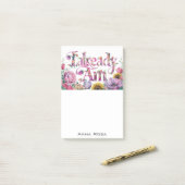 *~* Blume 5 BEREITS AM AP85 Manifesting Post-it Klebezettel (Auf Schreibtisch)