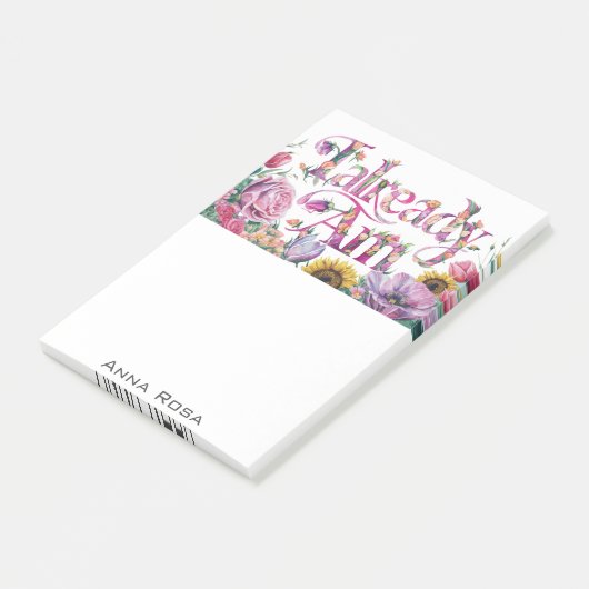 *~* Blume 5 BEREITS AM AP85 Manifesting Post-it Klebezettel (angewinkelt)