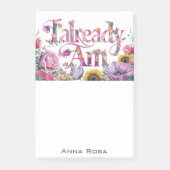 *~* Blume 5 BEREITS AM AP85 Manifesting Post-it Klebezettel (Vorderseite)