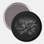 Blume 67 BW Magnet (Vorderseite/Rückseite)