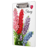 Blume 6 Personalisierte Zwischenablage Klemmbrett (Links)