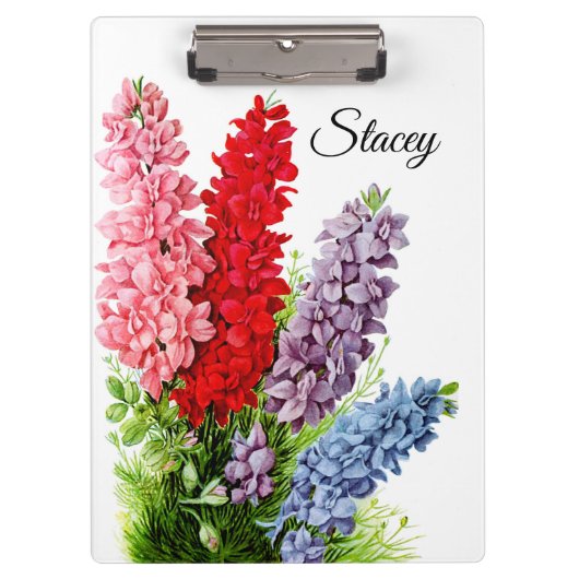 Blume 6 Personalisierte Zwischenablage Klemmbrett (Vorderseite)