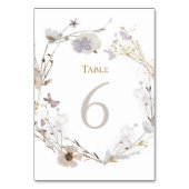 BLUME 6 TISCHNUMMER (Rückseite)