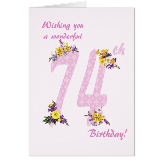 Blume 74. Geburtstag (Vorne)