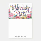 *~* Blume 7 BEREITS AM AP85 Manifesting Post-it Klebezettel (Vorderseite)