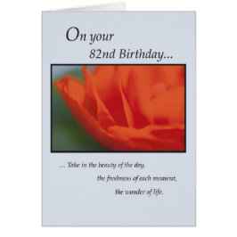 Blume 82. Geburtstag