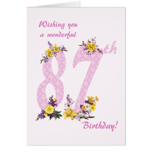 Blume 87. Geburtstag (Vorne)