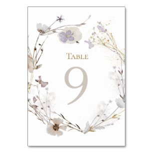 BLUME 9 TISCHNUMMER