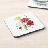 Blume: A008 Carnation - Getränkeuntersetzer (Linke Seite)