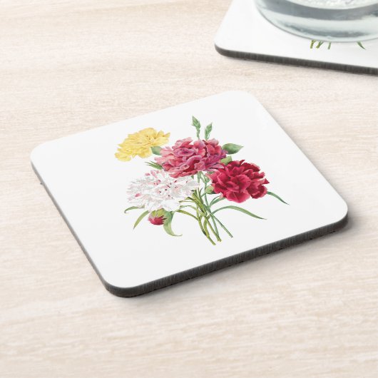 Blume: A008 Carnation - Getränkeuntersetzer (Linke Seite)