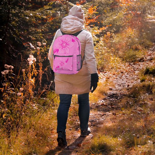 Blume Abbildung Nr. 1 in der Blumendesign-Serie Bedruckter Rucksack