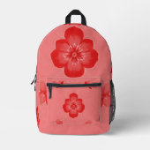 Blume Abbildung Nr. 2 in der Blumendesign-Serie Bedruckter Rucksack (Vorderseite)