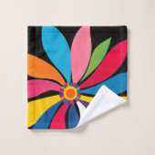 BLUME ABSTRAKT 7 BADHANDTUCH SET (Waschlappen)
