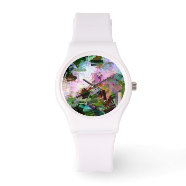 BLUME ABSTRAKT ARMBANDUHR (Vorderseite)