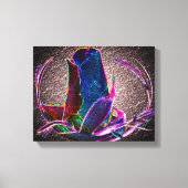 Blume abstrakt Blue Rose Leinwanddruck (Vorderseite)