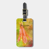 Blume Abstrakt Personalisiert Gepäckanhänger (Vorderseite vertikal)