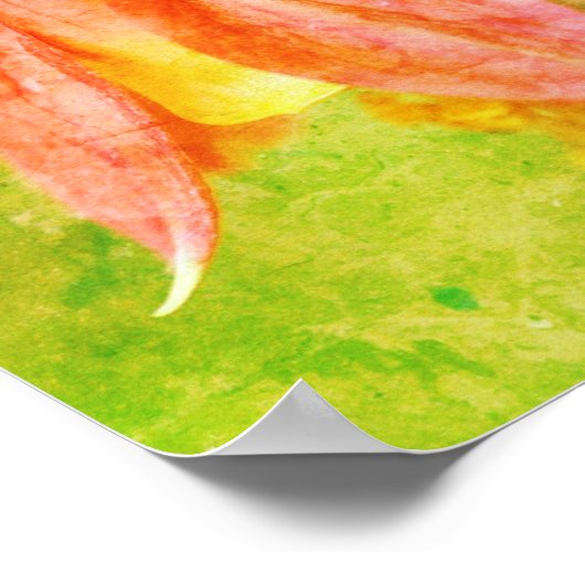 Blume Abstrakt Poster (Ecke)