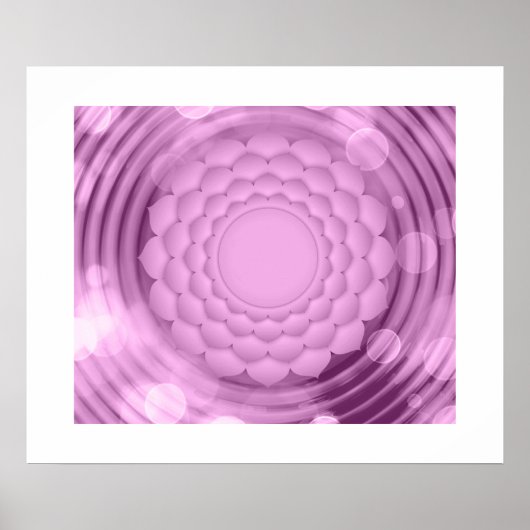 Blume Abstrakt Poster (Vorne)