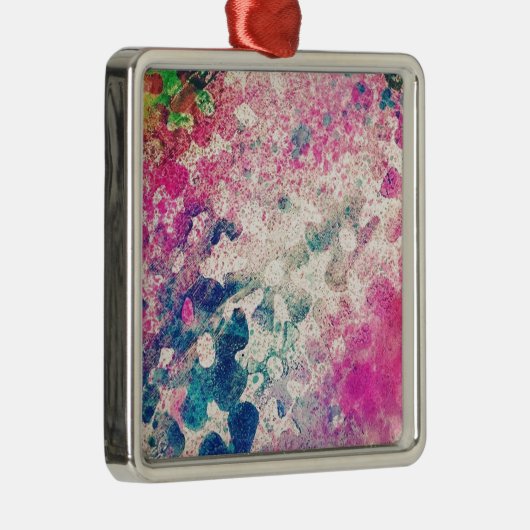 Blume Abstrakt Silbernes Ornament (Rechts)