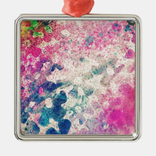 Blume Abstrakt Silbernes Ornament