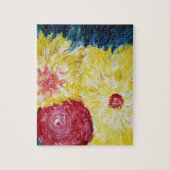 Blume Abstrakte Malerei Puzzle (Vertikal)