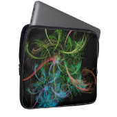 Blume abstrakter Art Laptopschutzhülle (Vorne Rechts)