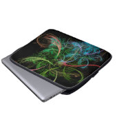 Blume abstrakter Art Laptopschutzhülle (Vorne Knopf)