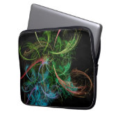 Blume abstrakter Art Laptopschutzhülle (Vorderseite Links)