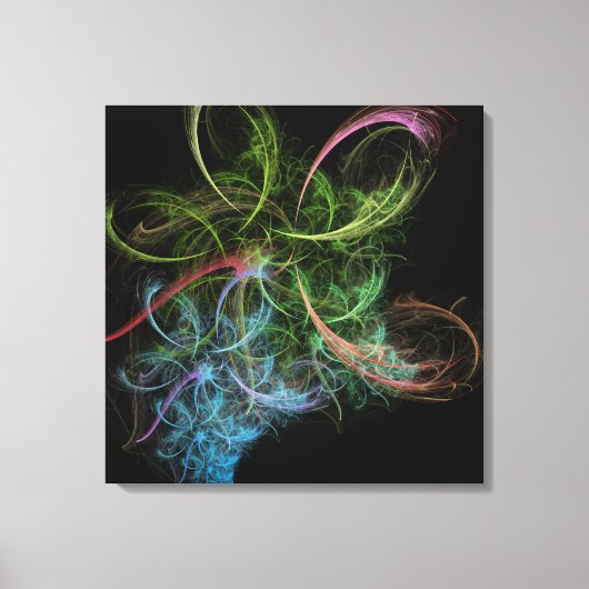 Blume abstrakter Art Leinwanddruck (Vorderseite)