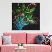 Blume abstrakter Art Leinwanddruck (Insitu (Wohnzimmer))