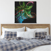 Blume abstrakter Art Leinwanddruck (Insitu (Schlafzimmer))