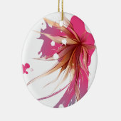 Blume abstrakter Hibisken Keramik Ornament (Rechts)