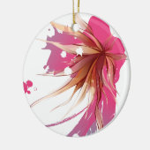 Blume abstrakter Hibisken Keramik Ornament (Links)